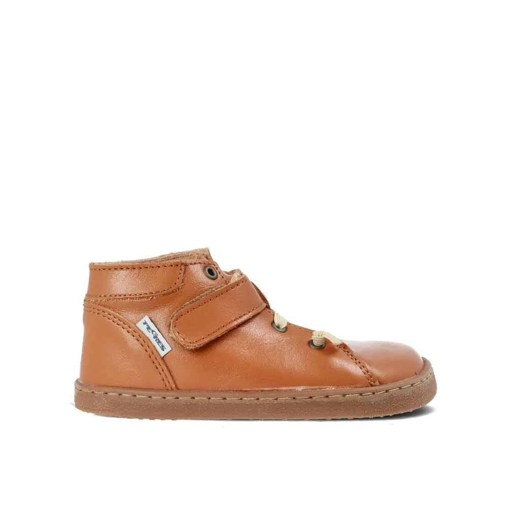 Dětské Barefoot Celoroční boty PEGRES BF 52 0.1 hnědé -