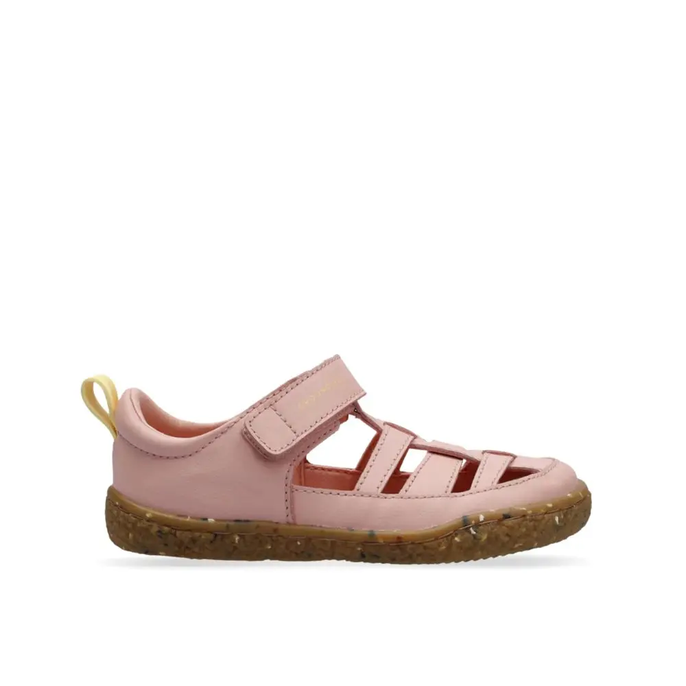 Dětské Barefoot sandály GROUNDIES Noto 2.0 Růžovo Citronove - 34