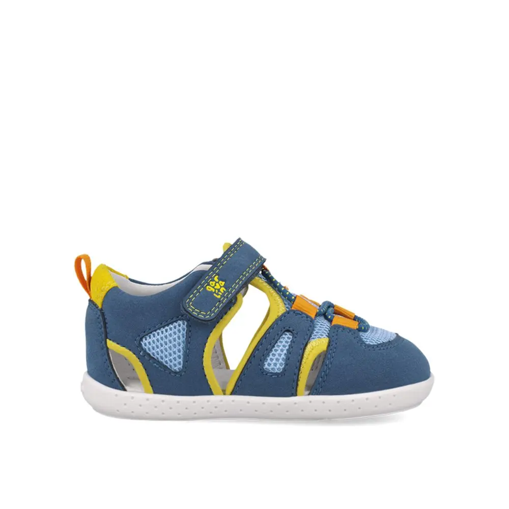 Dětské Barefoot Sandály GARVALÍN SANDÁLY SPORT blue/yellow - 26