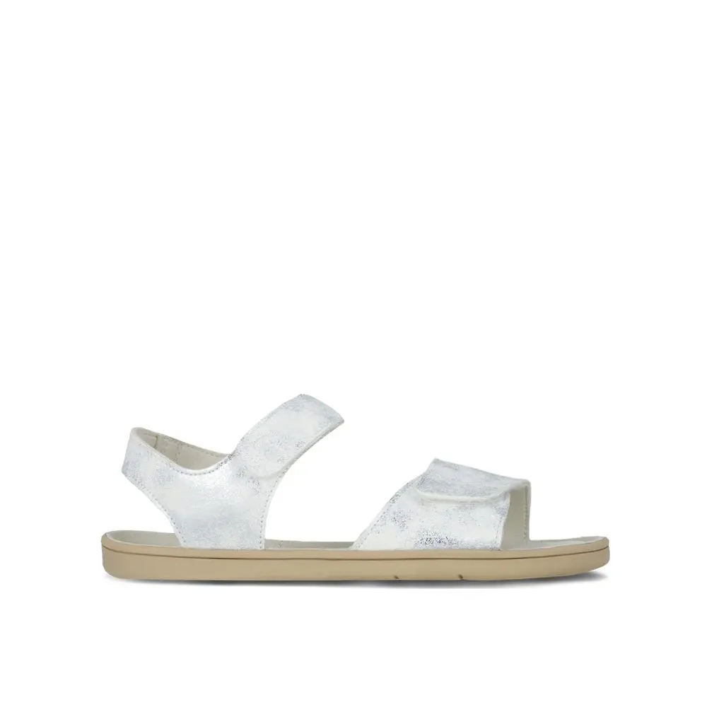Dětské barefoot sandály Be Lenka Miami Junior - Off-White Sparkle -