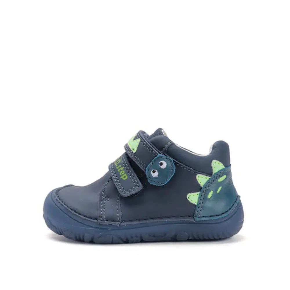 D.D.STEP S073-52875 Modrá svítivá | Dětské barefoot tenisky - 22