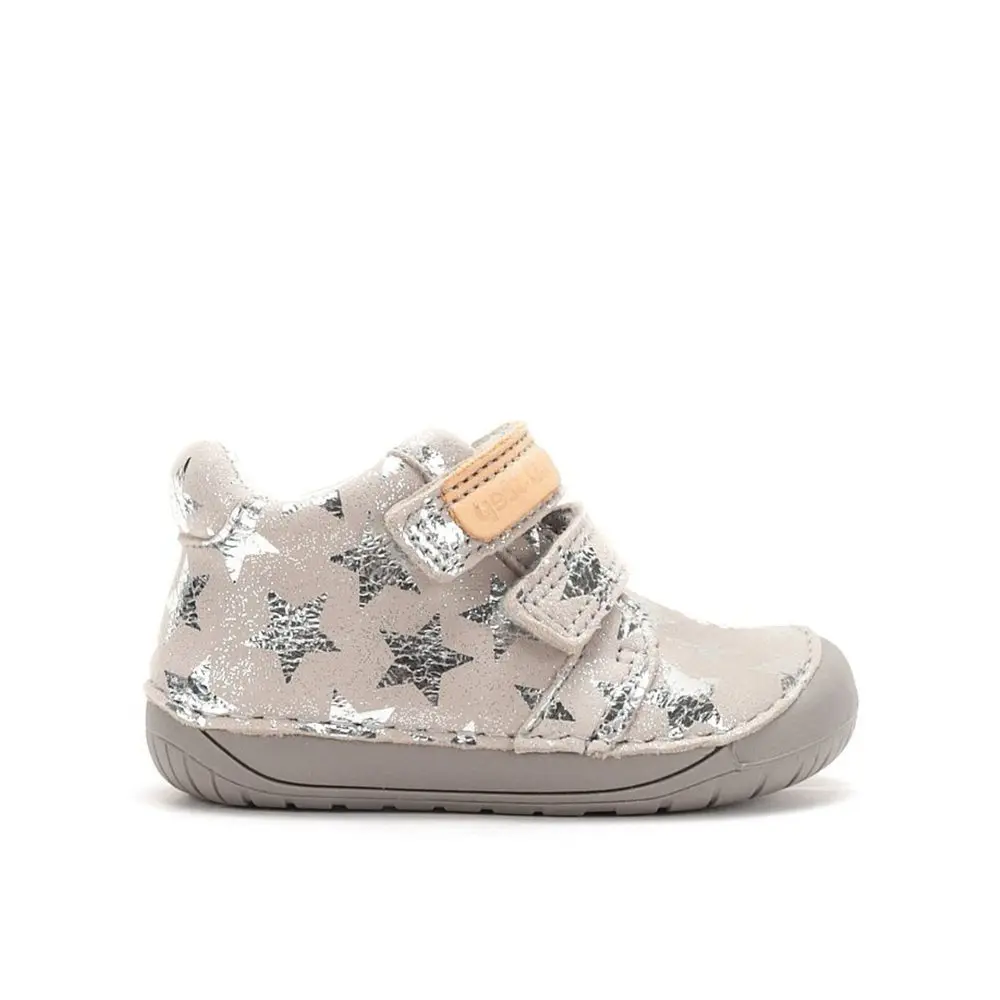 Dětské barefoot tenisky D.D.STEP S070-62583B Béžové hvězdy -