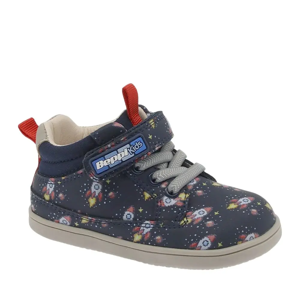 Dětské Barefoot Celoroční Boty BEPPI CASUAL BOOT BABY modré rakety