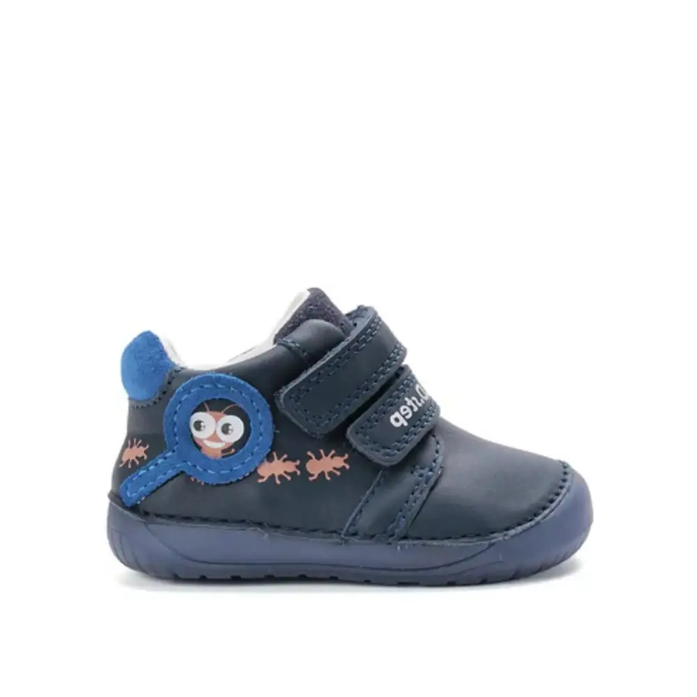 D.D.STEP S070-52576A Tmavě Modrá svítivá | Dětské barefoot tenisky - 24