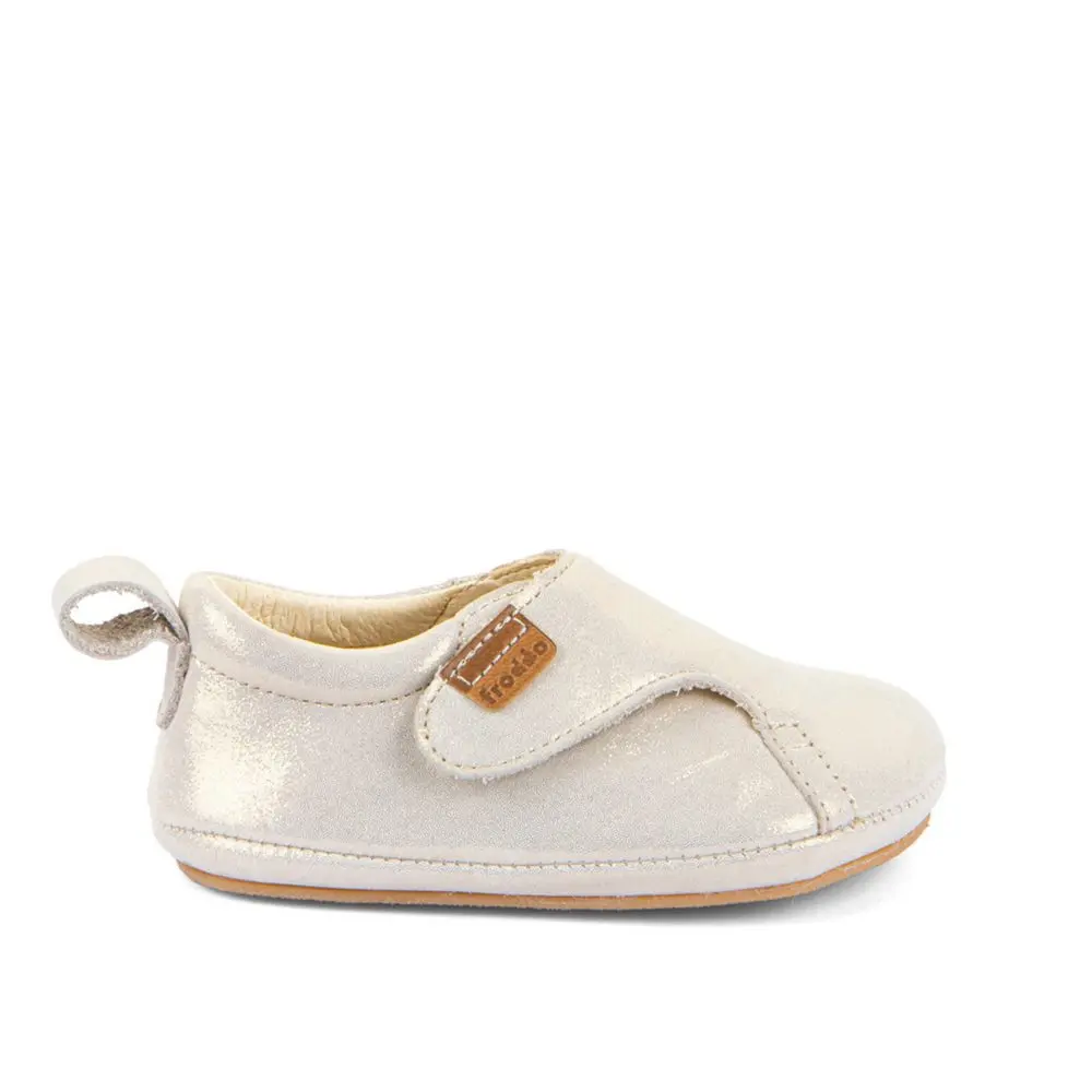 Dětské Barefoot Botičky FRODDO PREWALKERS II zlaté shine