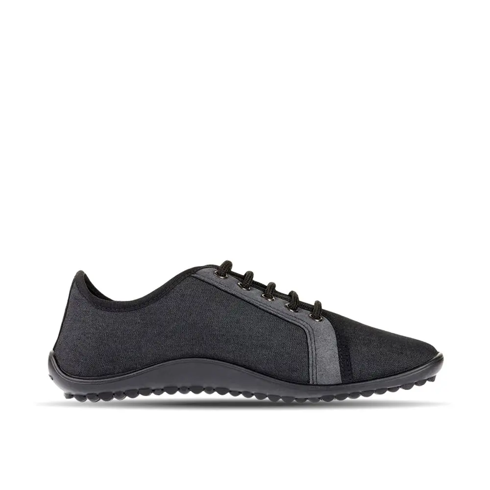 Barefoot Tenisky LEGUANO DENIM grafitové -