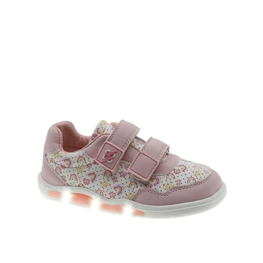 Dětské Barefoot Svítící Tenisky BEPPI SAPATO INFANTI růžové duhy - 25