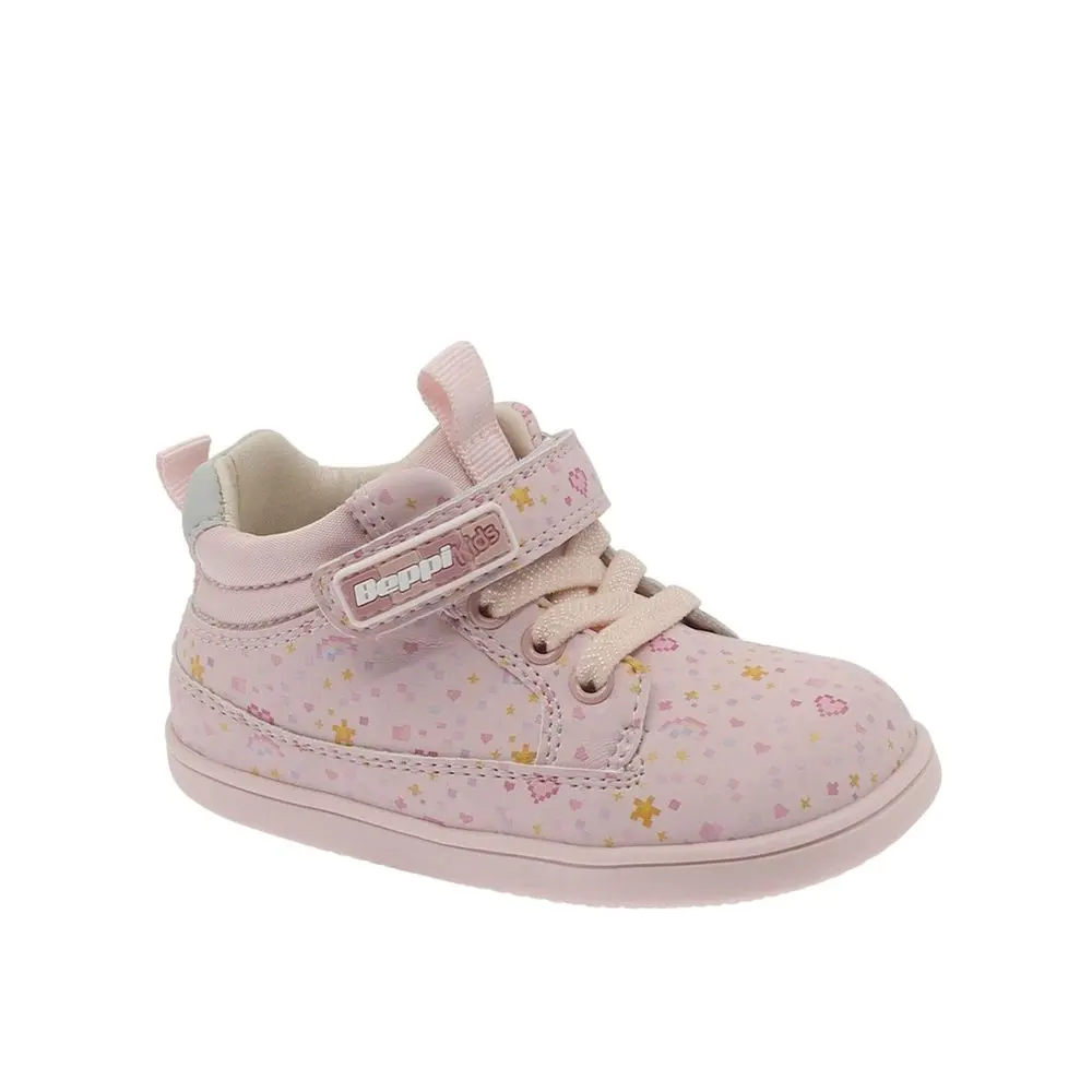 Dětské Barefoot Celoroční Boty BEPPI CASUAL BOOT BABY růžové hvězdičky