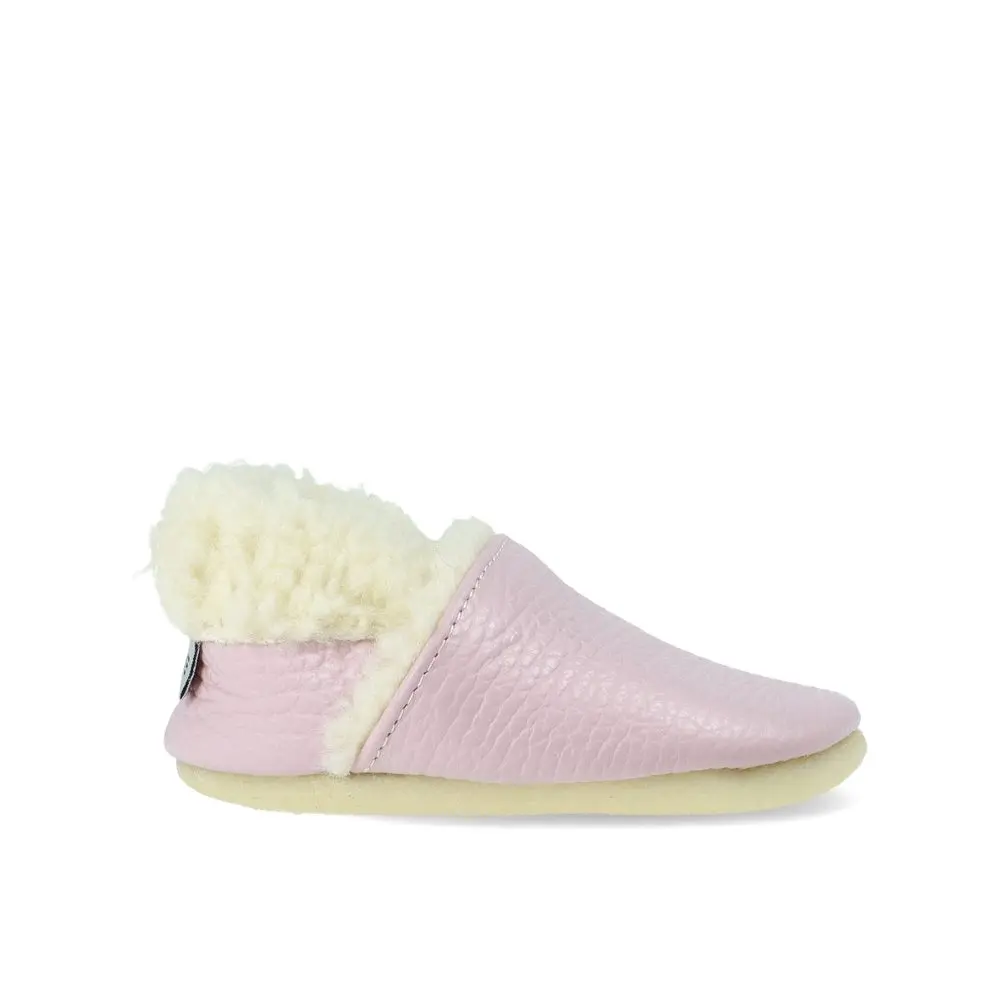 Dětské Barefoot Capáčky RAYVE CRAVITOS WINTER WOOL světle růžové -