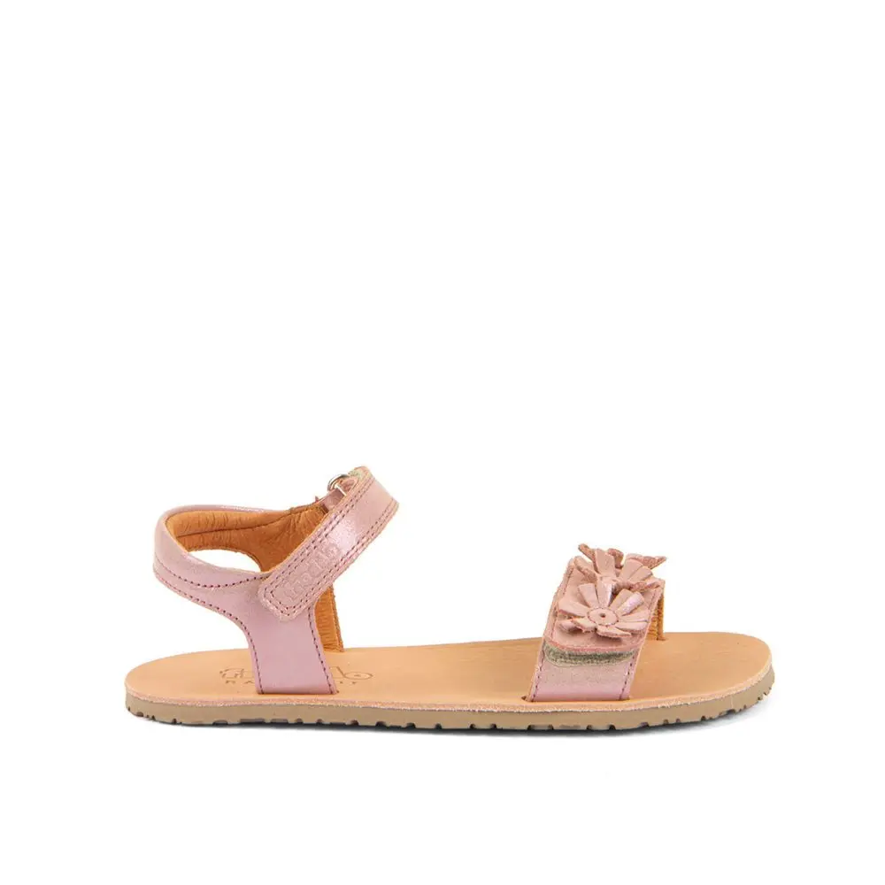 Dívčí barefoot sandály FLEXY FLOWERS Pink Shine Froddo G3150289-1 -