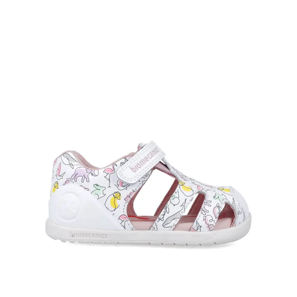 Dětské Barefoot Sandály BIOMECANICS SANDÁLY WIDER bílé - 24