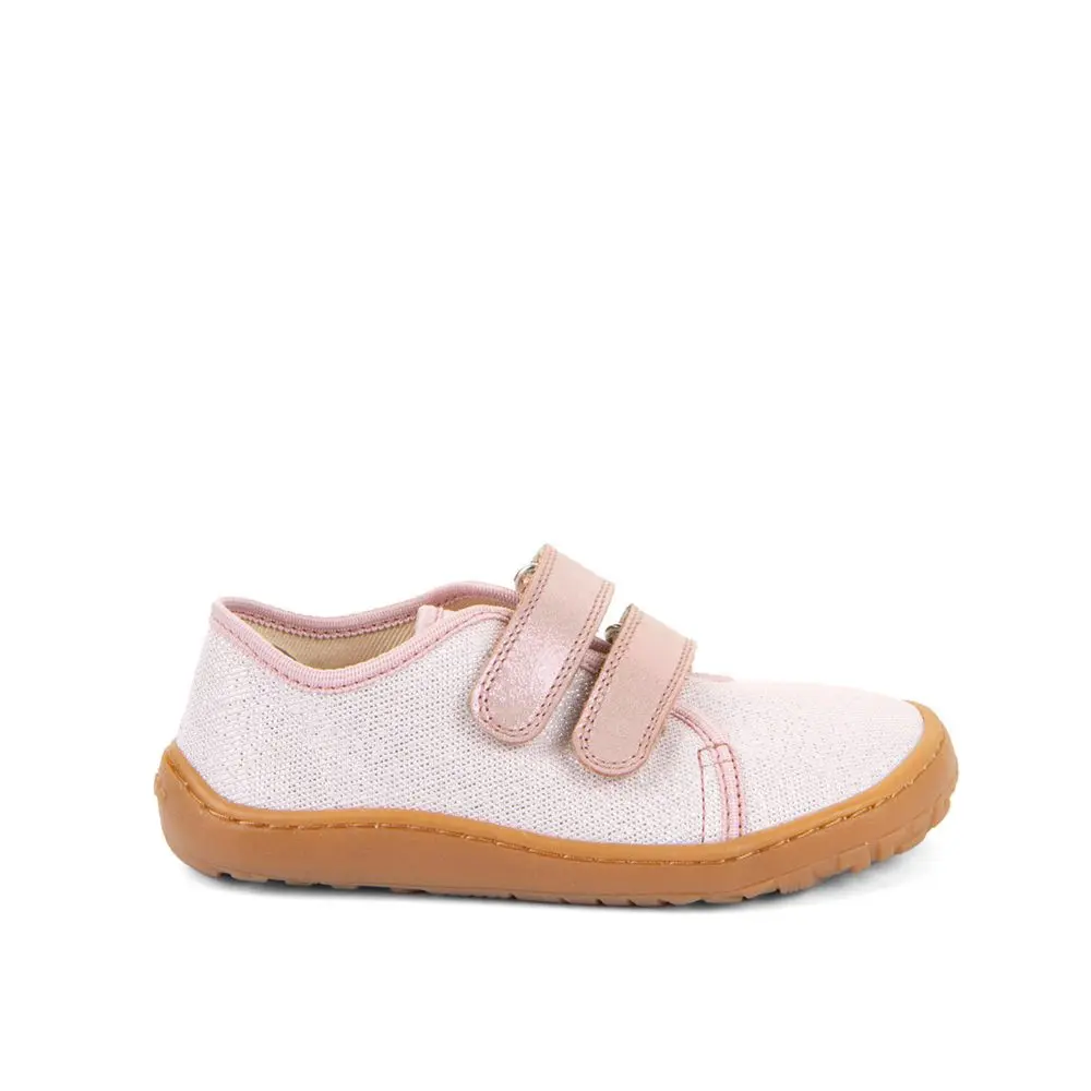 Dívčí plátěné barefoot tenisky CANVAS PINK SHINE Froddo G1700440 -