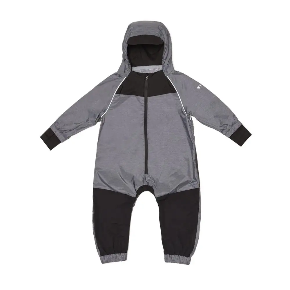 STONZ RAIN OVERAL Black Heather šedé