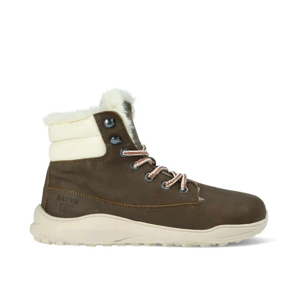 RAYVE UTAH 3.0 Khaki | Barefoot zimní zateplené boty -