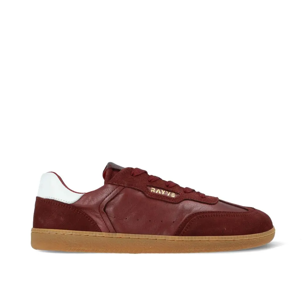 RAYVE RIO LEATHER Bordeaux | Barefoot tenisky