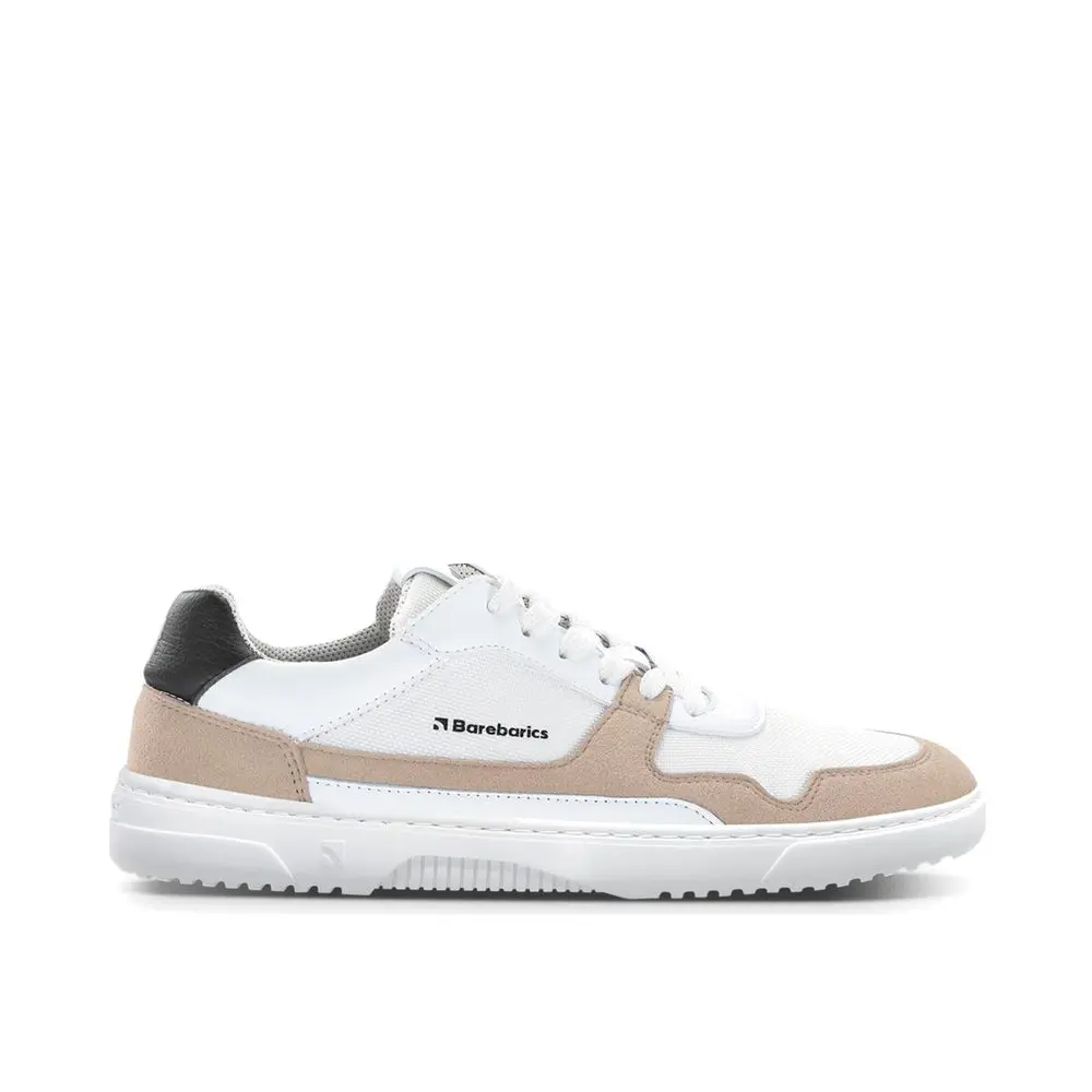 Barefoot tenisky Barebarics Zing - White & Beige -