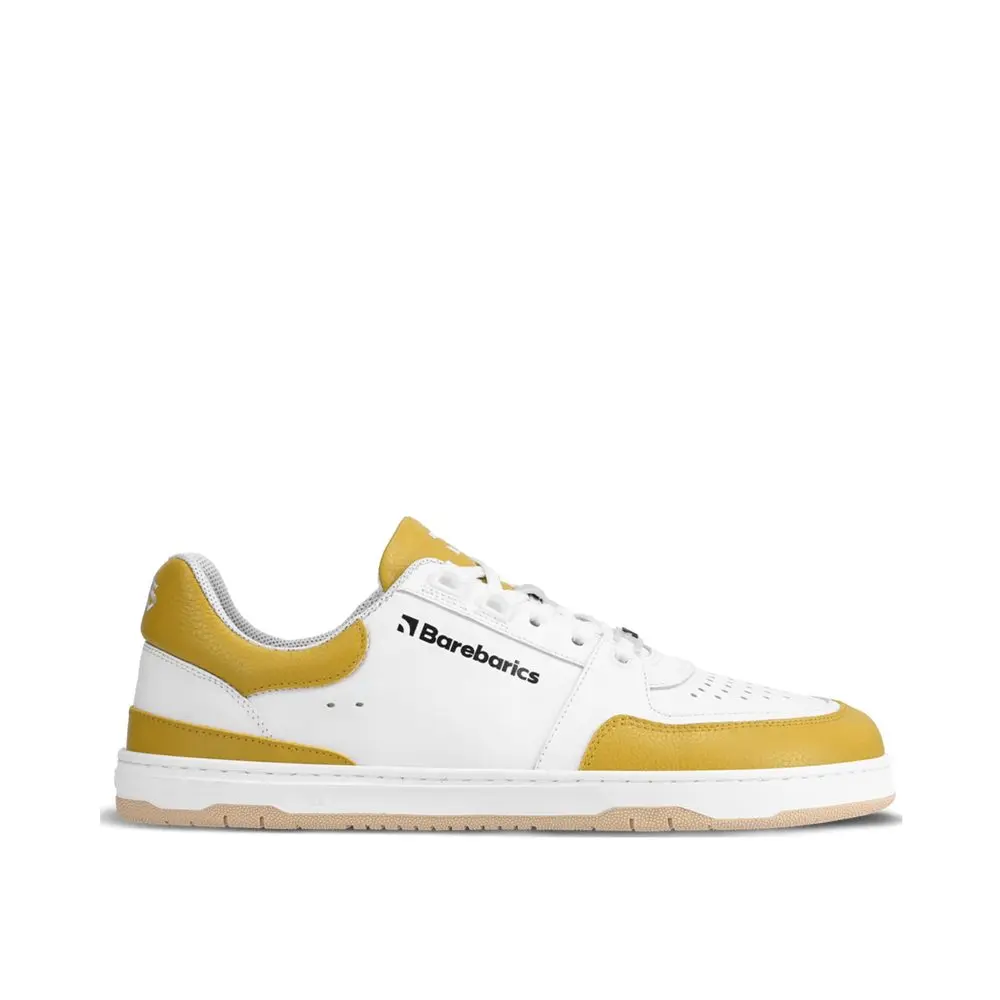 Barefoot tenisky Barebarics Wave - White & Sunset Yellow
