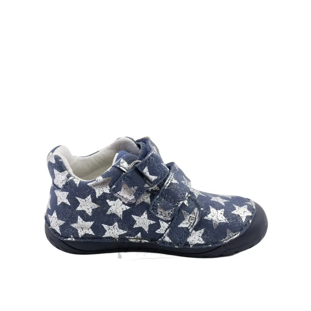 Dětské barefoot tenisky D.D.STEP S070-62583 Tmavě modré hvězdy