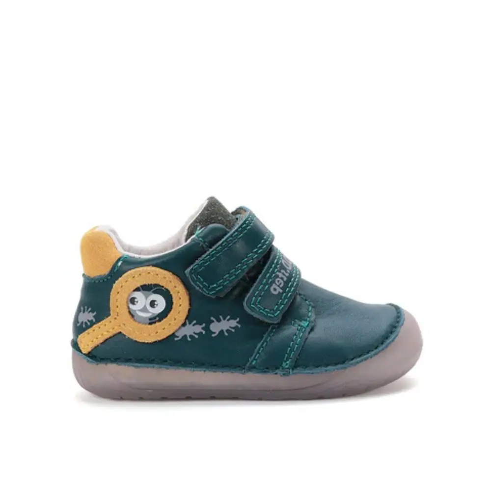 Dětské barefoot celoroční boty D.D.STEP S070-52576B Tyrkysová svítivá - 22