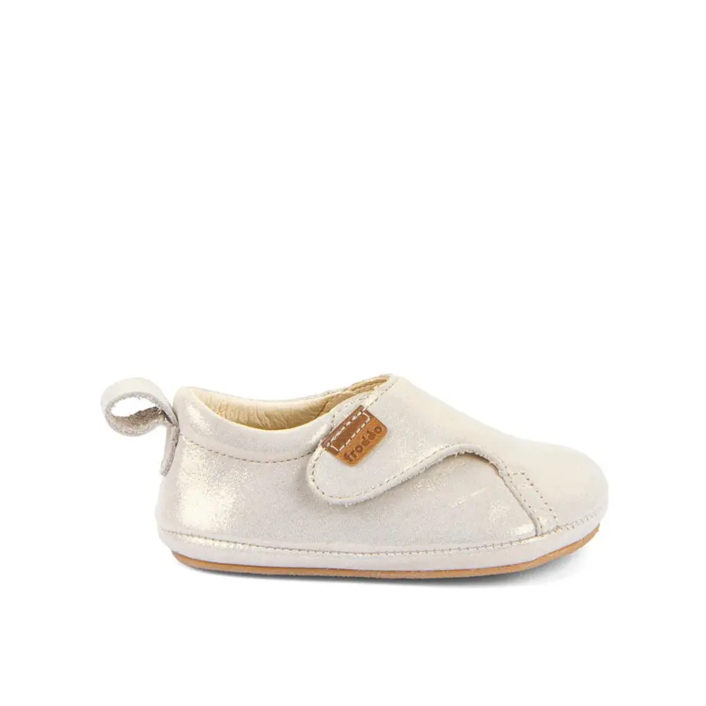 Dětské Barefoot Botičky FRODDO PREWALKERS II zlaté shine
