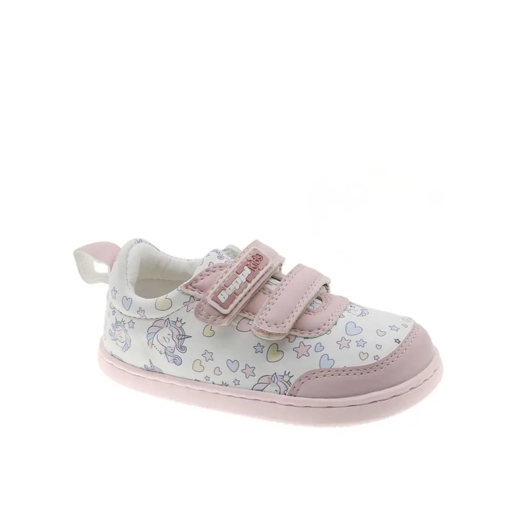 Dětské Barefoot Tenisky BEPPI SAPATO CASUAL BEBE růžoví jednorožci