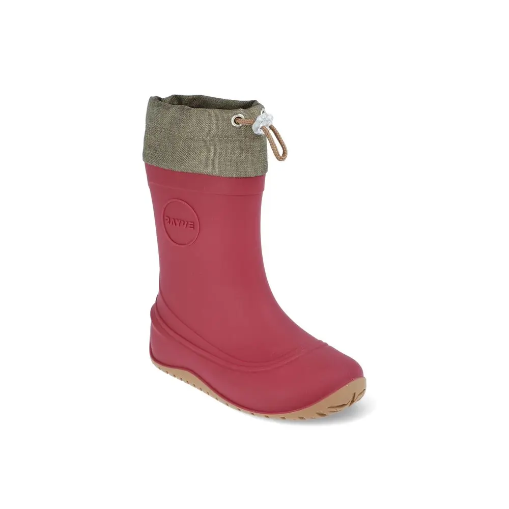 Dětské Barefoot Holínky RAYVE MONSOON COVER Vínové -