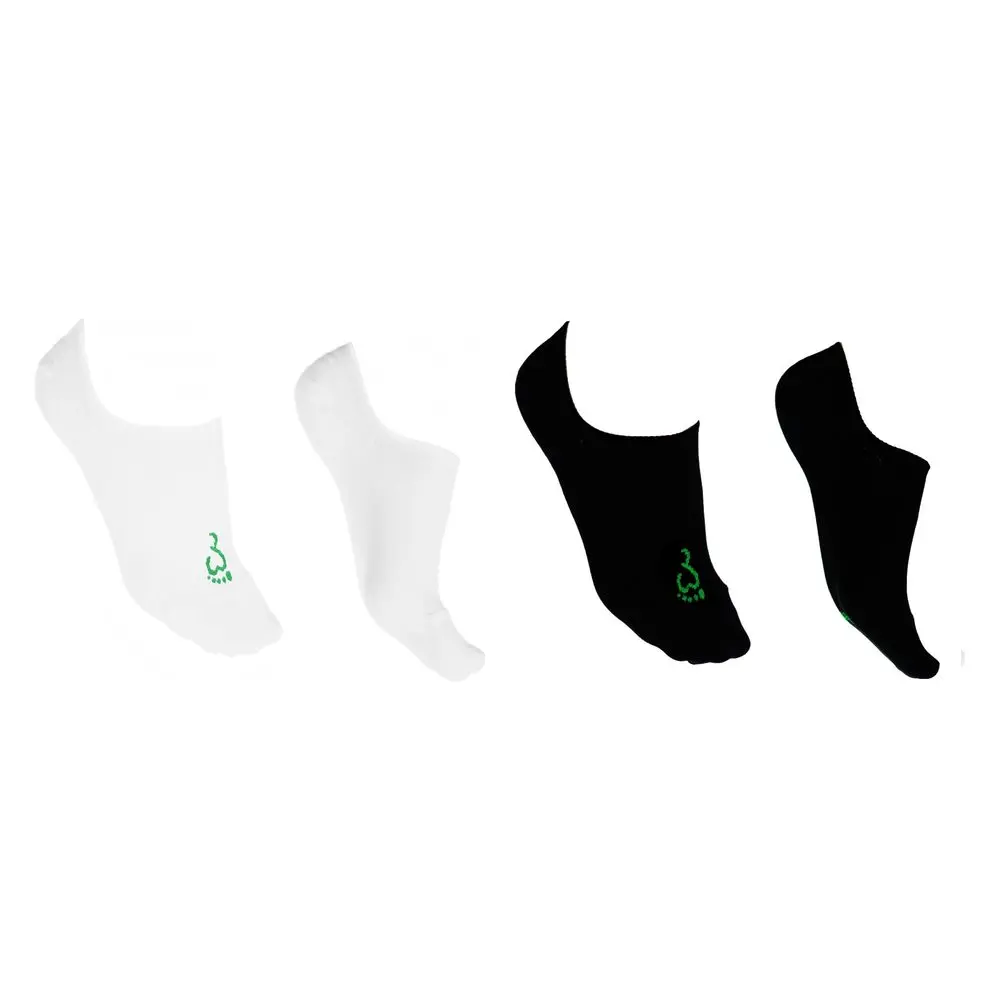 VÝHODNÝ SET NABOSO BAMBUSOVÉ PONOŽKY NEVIDITELNÉ Bílé + Černé