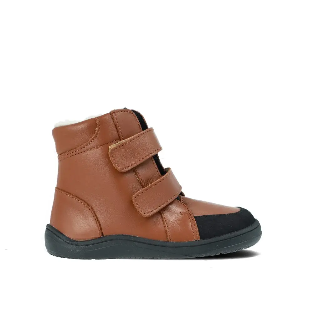 Dětské Barefoot Zimní boty BABY BARE FEBO WINTER hnědé asfaltico - 23