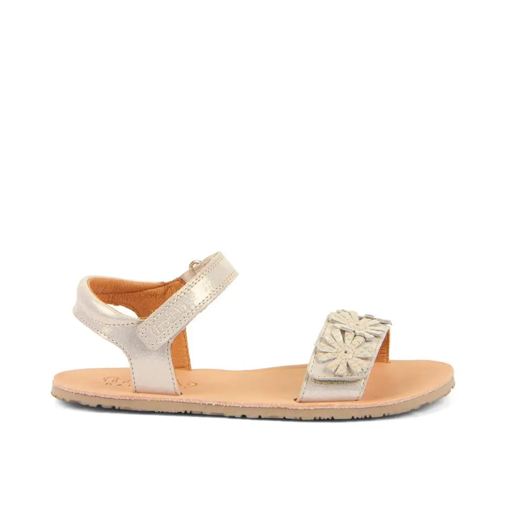 Barefoot Sandály FRODDO SANDAL FLEXY FLOWER II zlaté shine -