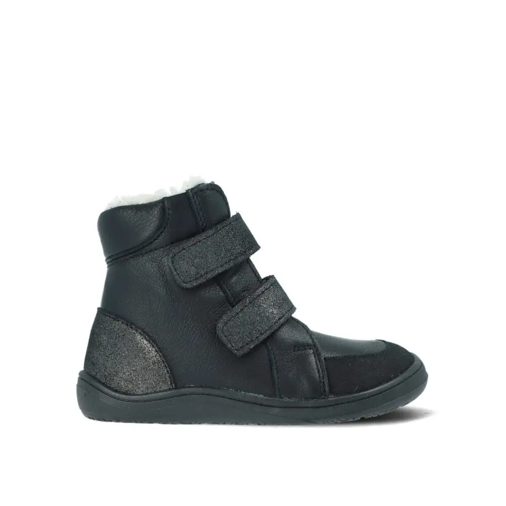 Dětské Barefoot Zimní boty BABY BARE FEBO WINTER midnight black asfaltico -