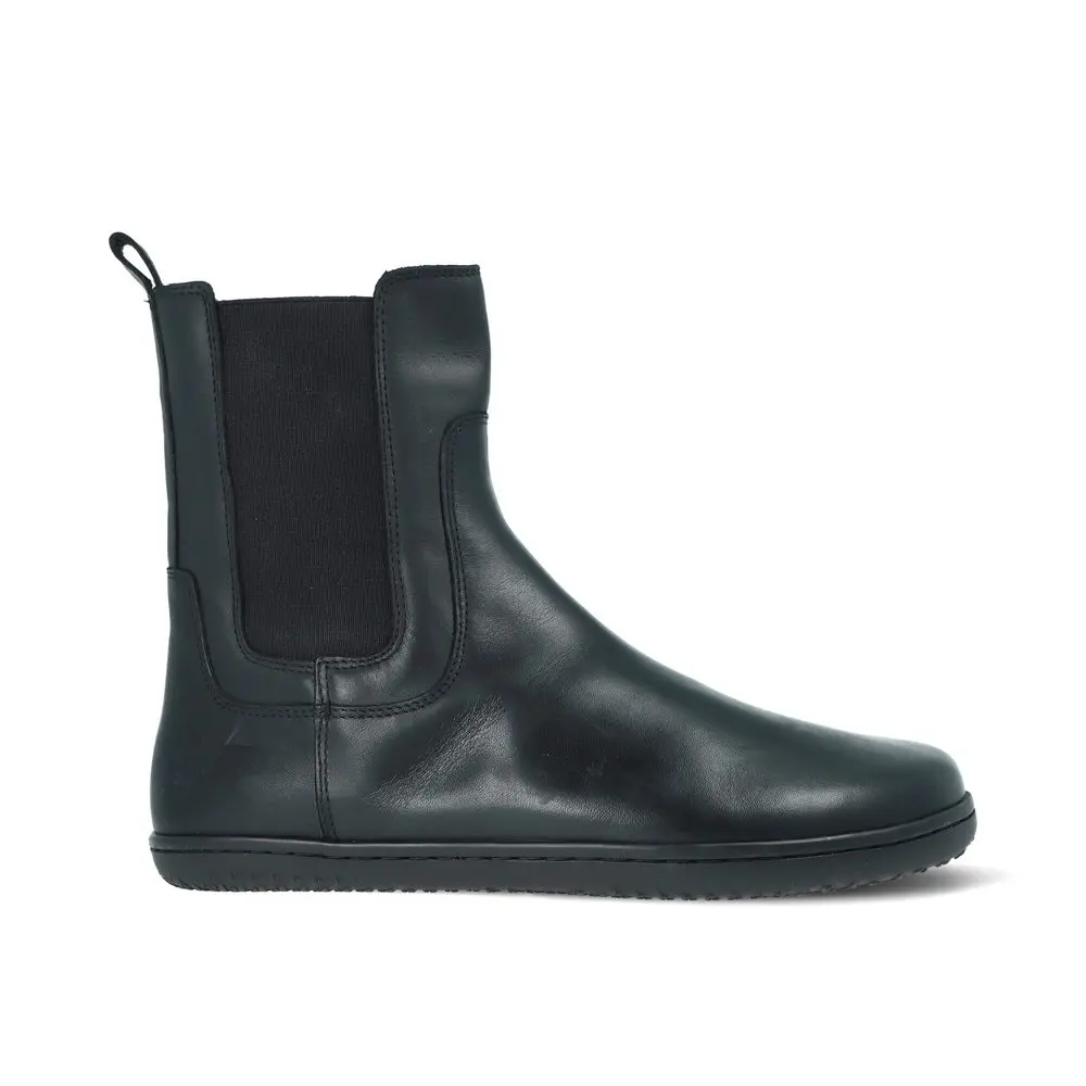 ANGLES ORION Black Smooth | Dámské barefoot zimní zateplené chelsea -