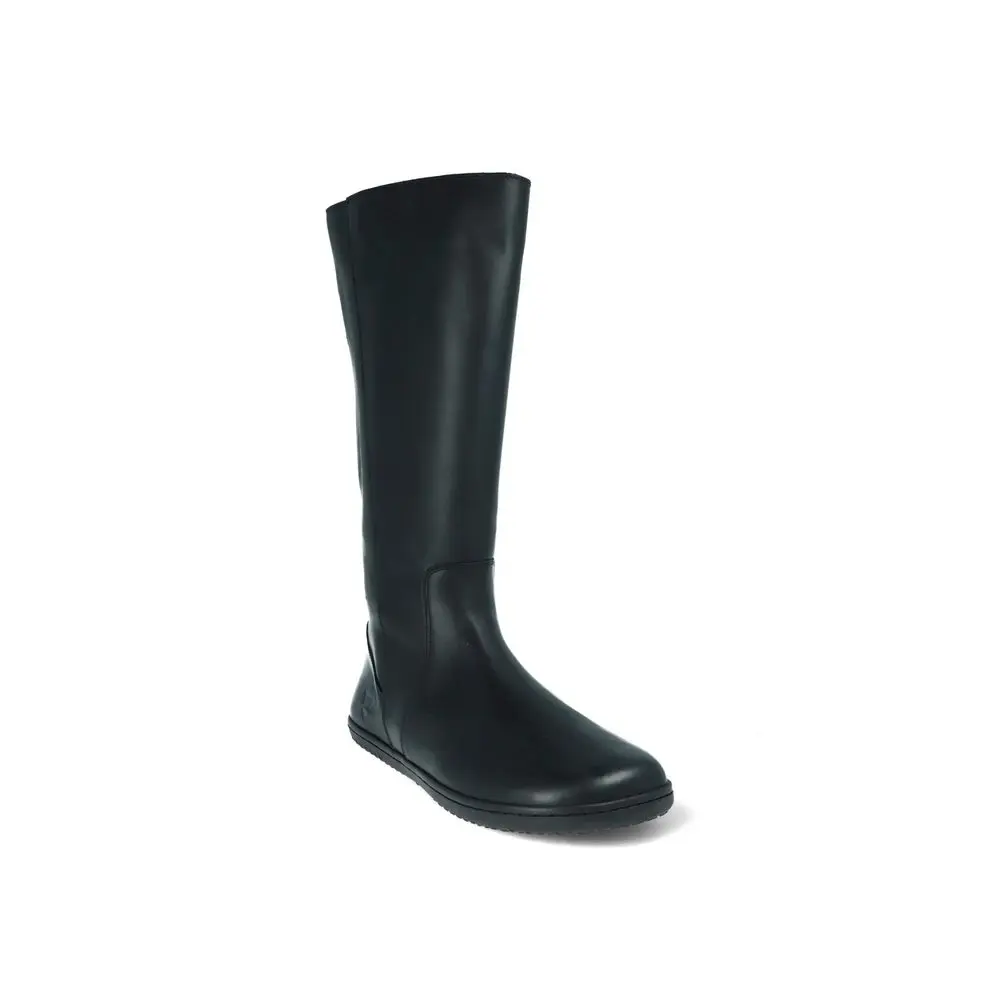 Dámské Barefoot Zateplené kozačky ANGLES THALIA WINTER WOOL černé