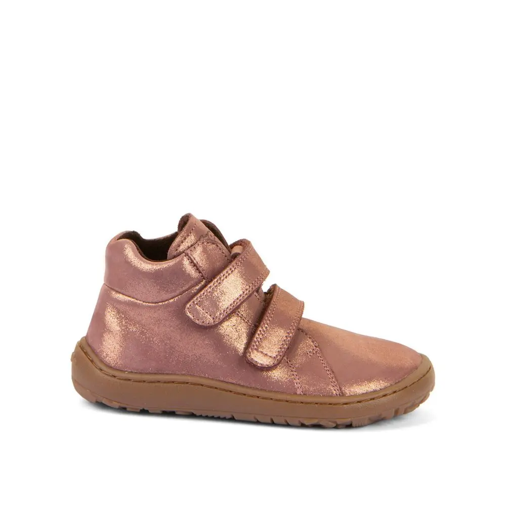 Dětské celoroční barefoot boty FRODDO AUTUMN růžové/zlaté -
