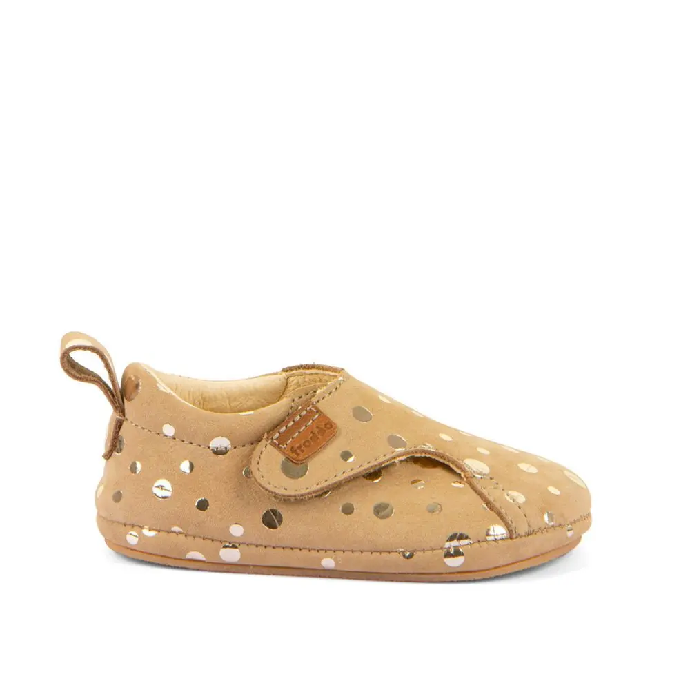 Dětské Barefoot Botičky FRODDO PREWALKERS II zlaté+