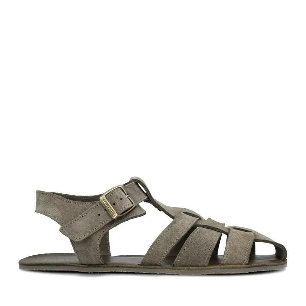 Barefoot Sandály GROUNDIES Catania khaki -