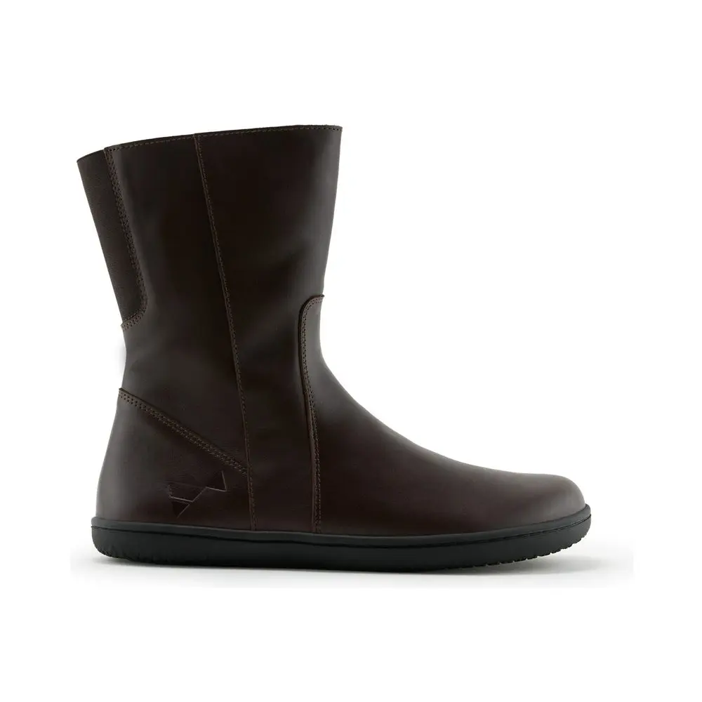 Dámské Barefoot Zateplené polokozačky ANGLES DAFNE 2.0 hnědé