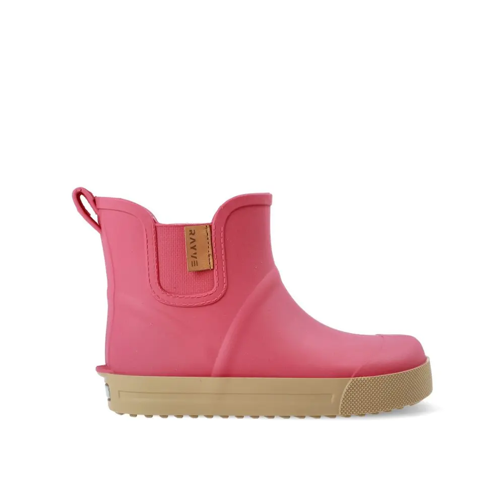 Dětské Barefoot Holínky RAYVE MUDDY SHORT ruby červené - 32/33