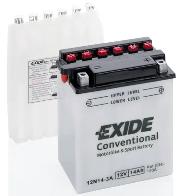 EXIDE startovací baterie HONDA ATC 110 79, CB 750K, 750K (FOUR), 750F (SUPERSPORT), 1000C, 750C (CUSTOM), 900F (BOL D'OR), 1100F, 1100R, 900C, 750SC