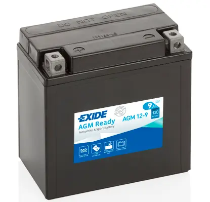EXIDE startovací baterie APRILIA AF1 125 (SINTESI), (FUTURA), (SPORT PRO), (REPLICA) 88-93, CLASSIC 125 97-99, ETX 125 98-00, RS 125 (EXTREMA), (80