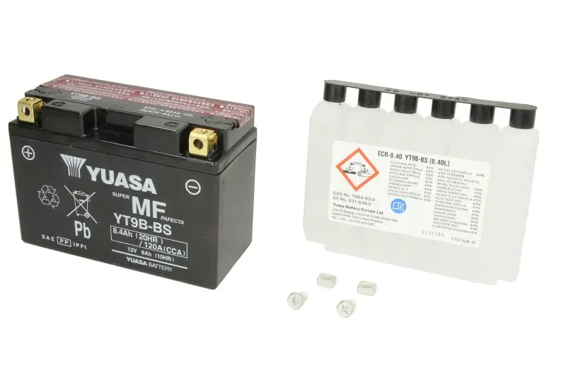 YUASA startovací baterie AEON COBRA 125RS, 180RS II, 180RS 02-08, OVERLAND 180 02-09, APRILIA AF1 125 (SINTESI), (SPORT PRO) 88-93, LEONARDO 150