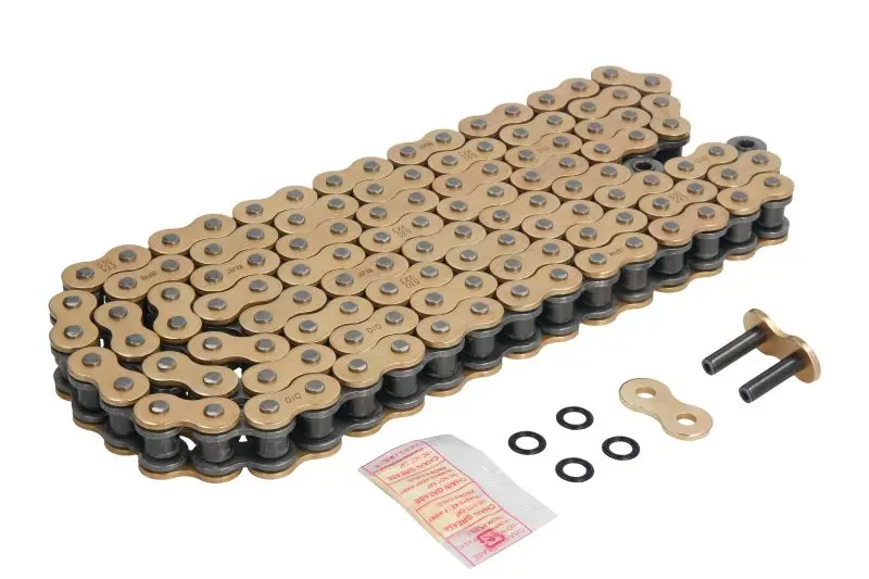 DID hnací řetěz 50(530)VX3GB-122 (122 článků) X-RING zlatý rozpojený + nýtovací spojka (50VX3GB-122) (DID hnací řetěz 50(530)VX3GB-122 (122 článků))