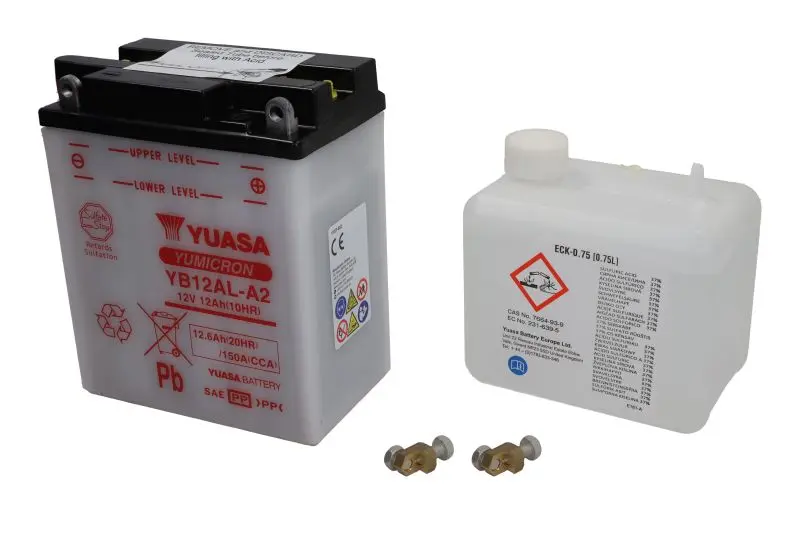 Motobaterie YUASA (originál) YB12AL-A2, 12V, 12Ah