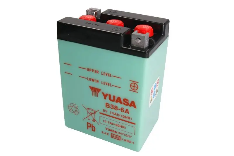 Motobaterie YUASA (originál) B38-6A, 6V, 13Ah