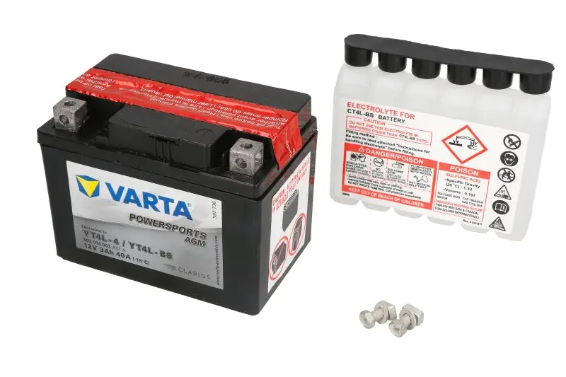 VARTA startovací baterie AEON COBRA 50 08-09, MINIKOLT 50 08-09, REVO 100W, 50W 04-09, ARCTIC CAT Y-12 90 4T (YOUTH), 90 4T, 902T (YOUTHS), 90 2T