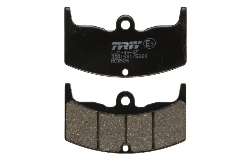 TRW MOTO sada brzdových destiček, kotoučová brzda HONDA CBX 550 F (SUPERSPORT) 82-84, MVX 250 F 88, VT 500E, 250FZ, 250F2 82-85, VTR 250 (INTERCEPTOR)