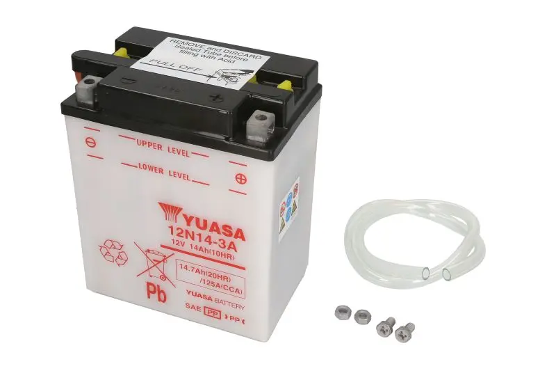 YUASA startovací baterie HONDA CB 750 K (FOUR) 69-78, YAMAHA FZ 750 85-94, FZR 1000 (GENESIS EXUP) 89-90, FZX 750, 700 86-94, TX 500 73-74, XJ 900 F