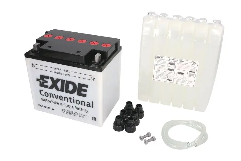 EXIDE startovací baterie KAWASAKI ZN 1300 (VOYAGER) 83-88, MOTO GUZZI CALIFORNIA 1000II, 1000III, 1100 82-00, CONVERT 1000 81, DAYTONA 1000 91-97, LM