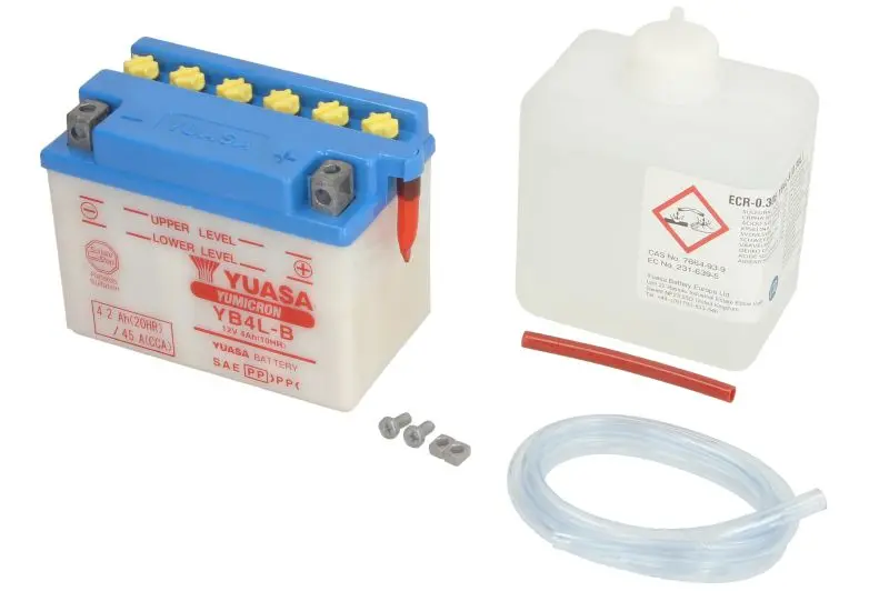 Motobaterie YUASA (originál) YB4L-B, 12V, 4Ah
