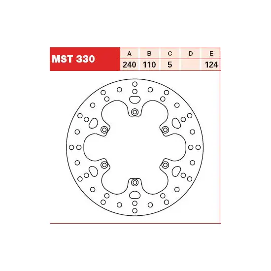 TRW MOTO brzdový kotouč BMW F 650 CS ABS (SCARV.), ST, CS (SCARV.), GS (DAK.), GS ABS 93-08, G 650 XMOTO, GS 07-13 (B00554BXH0, 68B40781) (TRW MOTO)