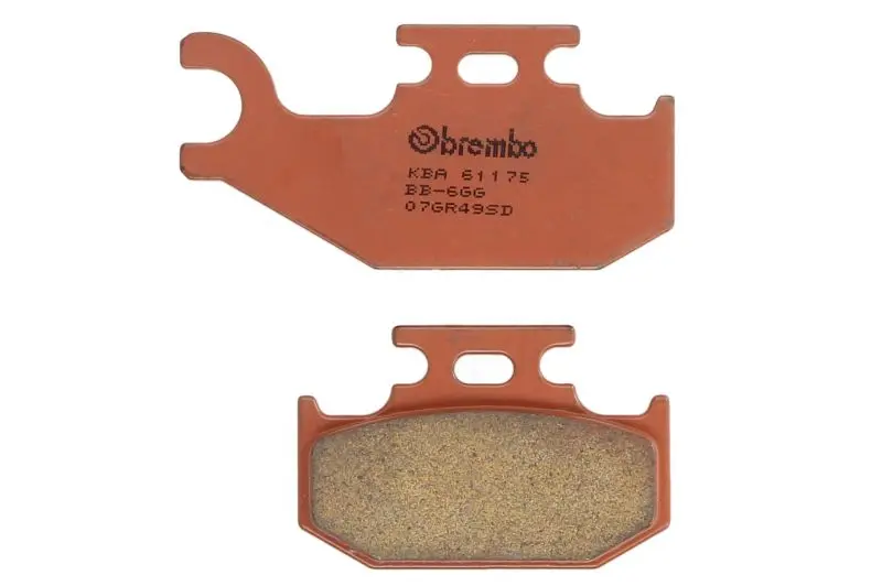 BREMBO sada brzdových destiček, kotoučová brzda BOMBARDIER OUTL. 400 (MAX), 4WD 03, CANNONDALE BLAZE 440 02-03, CANNIBAL 400 (BLACK), (SILVER) 02-03,